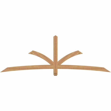 Ekena Millwork Davenport Timber Gable Bracket, Western Red Cedar, 96"W x 32"H x 1 1/2"D x 3 1/2"F, 8/12 Pitch GBW096X32X0204DAV00SWR